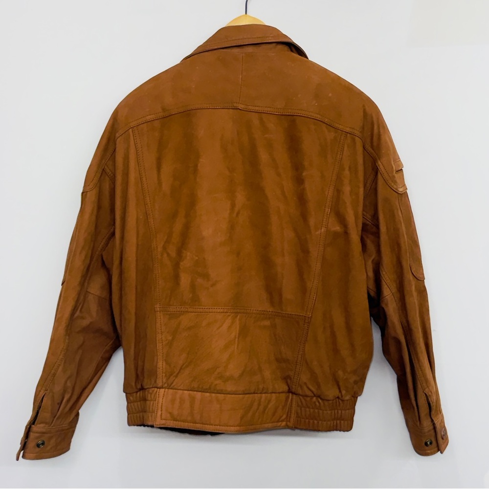 Vintage Wilson’s Brown leather bomber jacket men’s M THINSULATE Adventure Bound - Picture 2 of 9